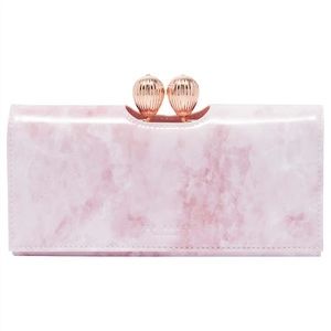 Sheliah Rose Quartz Leather Bobble Matinee purse